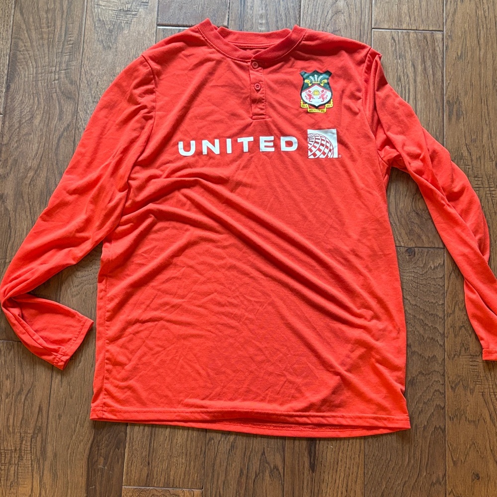 United Airlines X Wrexham AFC Red Long Sleeve Shirt
